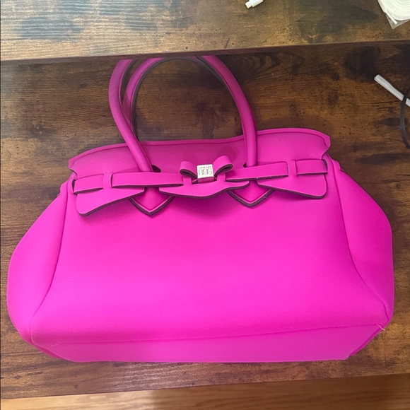 Save My Bag Tote in Hot Pink - Picture 1 of 4